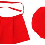 お地蔵さん 前掛け よだれかけ 帽子 まえかけ 赤色 | 四季彩の店 一新堂